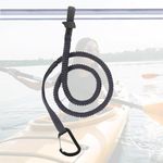 MOOCY Kayak Paddle Leash Kayak Rod Leash, 3-7 ft Stretchable Strap Lanyard Rope for SUP,Kayak Fishing Accessories for Kayak and Paddles