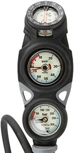 Mares Unisex's Instrument Mission 3 Pressure Gauge Black, One Size