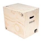 GoSports Fitness Launch Box 3-in-1 Adjustable Height Wood Plyo Jump Box for Exercises of All Skill Levels - Standard