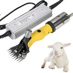 Electric Sheep and Goat Shearing Machine, 13 Tooth Wool Clipper for Sheep, Goats, Camels and Alpacas, Yellow