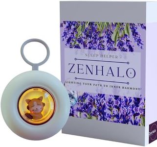 ZENHALO Handheld Sleep Aid Device | Jet Lag, Insomnia, Stress, & Anxiety Relief | Improve Sleep Quality, Mood, & Calm Carry | Promotes Natural Melatonin & GABA | ADHD Medication & Meditation Accessories | Gifts for Deep Sleep | Portable & USB Rechargeable (Sleepy Cat)