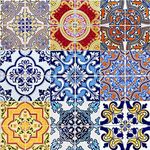 Mi Alma Tile Stickers 24 PC Set Authentic Traditional Talavera Tiles Stickers Bathroom & Kitchen Tile Decals Easy to Apply Just Peel and Stick Home Decor 6x6 Inch (Kitchen Decals HA2)