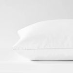 Saatva Down Alternative Pillow - Hypoallergenic Pillow with Plush & Airy Feel - Breathable Organic Cotton Cover - Lofty Microdenier Down Alternative - Queen (28"x16"), 1 Pack