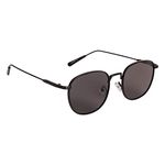 Voyage Round Non-Polarized Sunglasses for Men & Women (2036MG2975, 58, Black)-Pack of 1