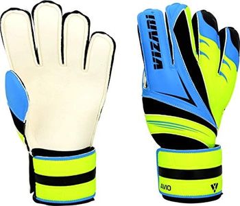 Vizari Avio F.P. Soccer Goalkeeper Glove | for Kids and Adults (Blue/Green, Size 5)