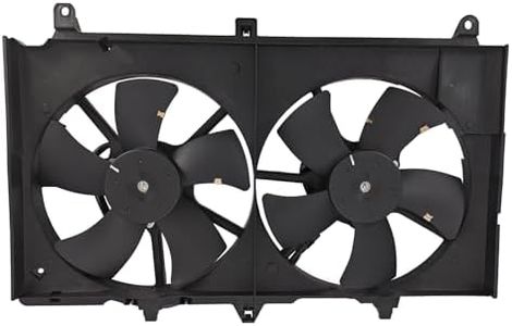 Engine Dual Radiator Condenser Cooling Fan Assembly Compatible with Nissan 350Z for Infiniti G35 2003 2004 2005 2006 2007 Sedan/Coupe Replace # 21481CF40B, 21483CD000, 620-429, 620-980