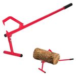 Teodute 51.18" Timberjack Log Lifter, Adjustable Log Roller Cant Hook,Heavy-Duty Carbon Steel Log Jack for Rolling and Raising Up The Logs,Log Roller Tool