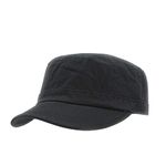 The Vintage Year Washed Cadet Cotton Twill Adjustable Military Radar Caps (Army Black)