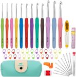 Crochet Hooks Set 51 Pack Knitting 