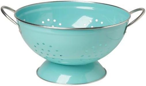 Now Designs Metal Colander, 3-Quart, Turquoise -