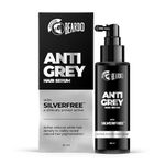 Beardo Grey Control Serum for Men, 50 ml | Also contains Amla + Methi + Rosemary + Brahmi + Bhringraj extracts for Hair Shine | Lightweight and Non-Sticky