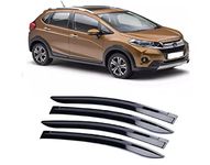 Empica Plastic Car Window Door Visor Rain Guard Side Wind Deflector Compatible with Wrv (Set of 4)