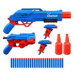 Nerf Alpha Strike Mission Ops Set Includes 4 Blasters, 2 Half-Targets, and 25 Official Elite Darts, Easy Load Prime Fire, Multicolor