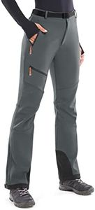 Heathyoga Snow Ski Pants Women Waterproof Softshell Insulated Fleece Lined Snowboard Pants Hiking Pants for Winter Outdoor