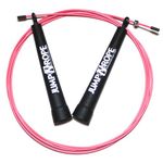 World Champion Speed Wire Jump Rope - #1 Best for Cross Training and Functional Fitness - Patented Technology - Fully Adjustable - Proudly Made in the USA by JumpNrope (R1-Std-Pink)