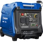 Westinghouse iGen4500 Super Quiet Portable Inverter Generator, 4500 Peak Watts & 3700 Rated Watts, Remote Electric Start with Auto Choke, Wheel & Handle Kit, RV Ready, Gas Powered, Parallel Capable