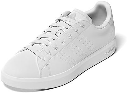 adidas Women's Advantage Premium Leather Shoes Sneakers, FTWR White/FTWR White/Silver Dawn, 5.5 UK