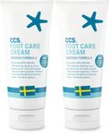CCS Professional Foot Care Cream 175 ml - Moisturise and Protect Dry and Callused Feet, Contains 10% Urea and Eucalyptus Oil, Clinically Tested, Suitable for Diabetics (Pack of 2)