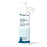 WishCare Hydrating Anti Dandruff Shampoo | 100% Dandruff Reduction | Removes Flakes & Hydrates Scalp | Proven Clinically | Piroctone Olamine, Salicylic Acid, AHA & BHA | Paraben & Sulphate Free | For Women And Men | 250ml