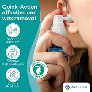 Medi Grade Olive Oil Ear Spray 20ml – Natural Ear Care Solution