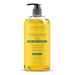 MAJESTIC PURE Vitamin E Oil | 100% Pure and Natural Cold Pressed Vitamin E oil for Skin, Scars, Face, Nails, Hair, Scalp | 20,000 IU | Non-GMO Verified | Hair & Body Oil | 8 Fl Oz