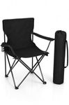 HomieKitch Portable Camping Chair Foldable Outdoor Picnic Chair with Carry Bag, Folding Chair for Camping, Travel, BBQ, Hiking & Garden Use | Metal Frame with Oxford Fabric | Multicolor
