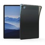 kwmobile Case Compatible with Samsung Galaxy Tab S6 Lite (2024/2022/2020) Case - Soft TPU Back Protector Cover for Tablet - Black/Transparent