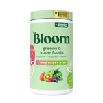 Bloom Nutrition Super Greens Powder Smoothie & Juice Mix - Probiotics for Digestive Health & Bloating Relief for Women, Digestive Enzymes with Spirulina & Chlorella for Gut Health (Strawberry Kiwi)