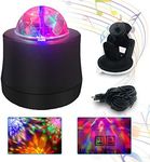 Disco Ball Strobe Light,Maso Car Interior Atmosphere DJ light Sound Active Function with Cigarette lighter RGB Colors for Camping Party