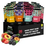 Healthy Snacks for Adults by Zest Delites, Fruit Leather, Lavashak, Strawberry, Blackberry, Peach, Plum, Dried Fruit Snacks, Gluten Free Snacks, Lunch Snacks, Vegan Snacks, Individually Wrapped 36x25g