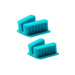 EASYTODENTA Dental Silicone Bite Blocks 2PCS Dental Mouth Prop Bite Blocks (Medium)