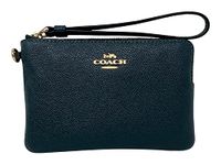 Coach Boxed Corner Zip Wristlet with 2 Detachable Charms, Im/Forest Green