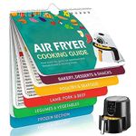 Air Fryer Magnetic Cheat Sheet Oven Cooking Guide For Cooking and Frying Booklet Celsius Centigrade Fahrenheit Cook Times Chart Books Instant Air Fryer Accessories Pot Temp Guide Kitchen Conversions