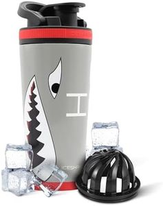 Ice Shaker Insulated Stainless Steel Shaker Bottle | 26oz, Warthog | Cold for 30+ Hours | Insulated Cup with Twist-on Agitator | Odor-Free Bottle for Protein Shakes, Water, Smoothies, Cocktails