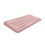 Logitech Pebble Keys 2 K380s, Multi-Device Bluetooth Wireless Keyboard with Customizable Shortcuts, Slim and Portable, Easy-Switch for Windows, macOS, iPadOS, Android, Chrome OS - Tonal Rose