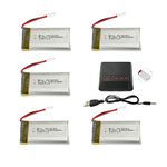 5PCS 3.7V 1200mAh Upgrade Li-Polymer Battery and 5 in 1 Charger for SYMA X5SW X5SC X5SC-1 RC Quadcopter Drone Spare Parts