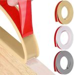 16.4ft U-Shape Edge Banding, HeiPen Self Adhesive Rubber Edge Trim, TPE Flexible Furniture Edge Protector for Wood Veneer Cabinet Repair Furniture Restoration (28mm, Camel, 1)