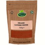 Organic Cayenne Pepper 100g by Hatton Hill | Cayenne Pepper Rich, Deliciously Warm, Smoky aroma, Make it an appealing addition to many dishes.