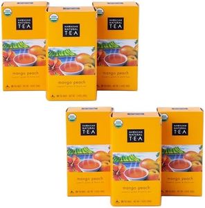 Hawaiian Natural Tea Mango Peach Flavored Organic Tea - Tropical Fruit Green and Black Tea Blend - Perfect Daily Cup & Gift for Special Occasions - 120 Tea Bags