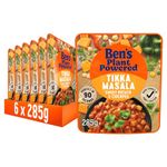 Ben’s Original Plant Powered Sweet Potato and Chickpea Tikka Masala Curry, Bulk Multipack 6 x 285 g pouches