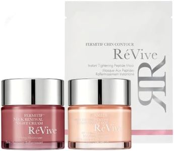 RéVive Fermitif Neck Care 3-Piece Bundle, Neck Renewal Cream SPF 15 (75ml), Overnight Cream (75ml) & Chin Lifting Mask (1 pack) for Smoother, Firmer-Looking Skin
