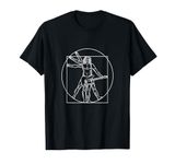 Vitruvian Mann, Rocker Music Electric Guitar Rock Music Da Vinci T-Shirt