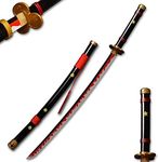 Roronoa Zoro Anime Cosplay Sword:Yama Enma，Bamboo Blade Katana，About 40.75 inches