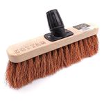 COTTAM Soft Sweeping Broom Head | Soft Sweeping Brush | 11 Inch | With Easy Broom Shank Connector - No Tools Required!