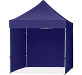 6x6 ft Gazebo Tent with 3 Side Cover, 2x2 mCanopy Tent with 3 Side Walls, popup Canopy Tent for Garden,Picnic, Medical Camp, Promotion, Camping, Event (2 X 2 Mtr, Blue)