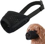 Mayerzon Dog Muzzle, Soft Mesh Muzzle for Small Medium Large Dogs Chihuahua Poodles Beagle Dachshund Corgis Labrador, Puppy Muzzle for Biting Chewing Grooming, Allows Panting Drinking