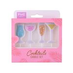 PME Cocktails Party Pick Candles, Pack of 4