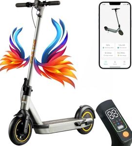 10 Inches Foldable Electric Scooter - Unique Performance and Upgraded Pneumatic Tire Foldable Commuter, Suitable for Adult and Easy to Store and Transport - HURES36