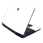 MightySkins Skin for Alienware M17 (2019) - Solid White | Protective, Durable, and Unique Vinyl Decal wrap Cover | Easy to Apply, Remove, and Change Styles | Made in The USA