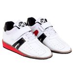 RXN Gold Medalist Weightlifting Shoes for Mens (White, 9 UK)